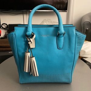 Coach Legacy Perforated Mini Tanner